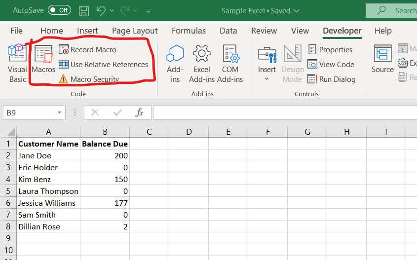 excel macros 03 macro commands ribbon