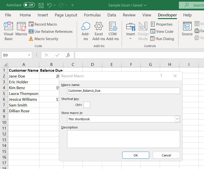 Excel: Getting Started with Excel