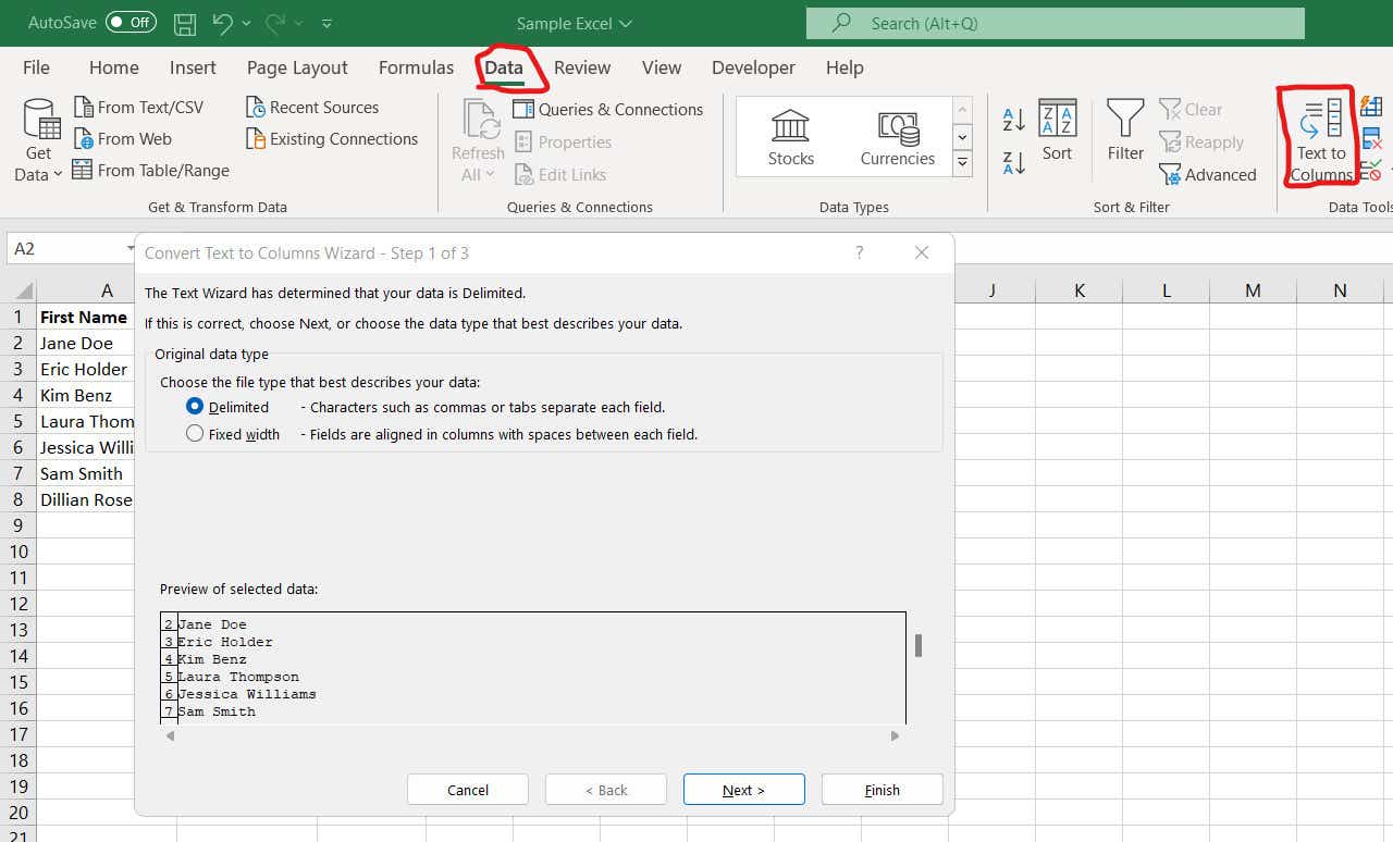 excel macros 06 text to columns wizard