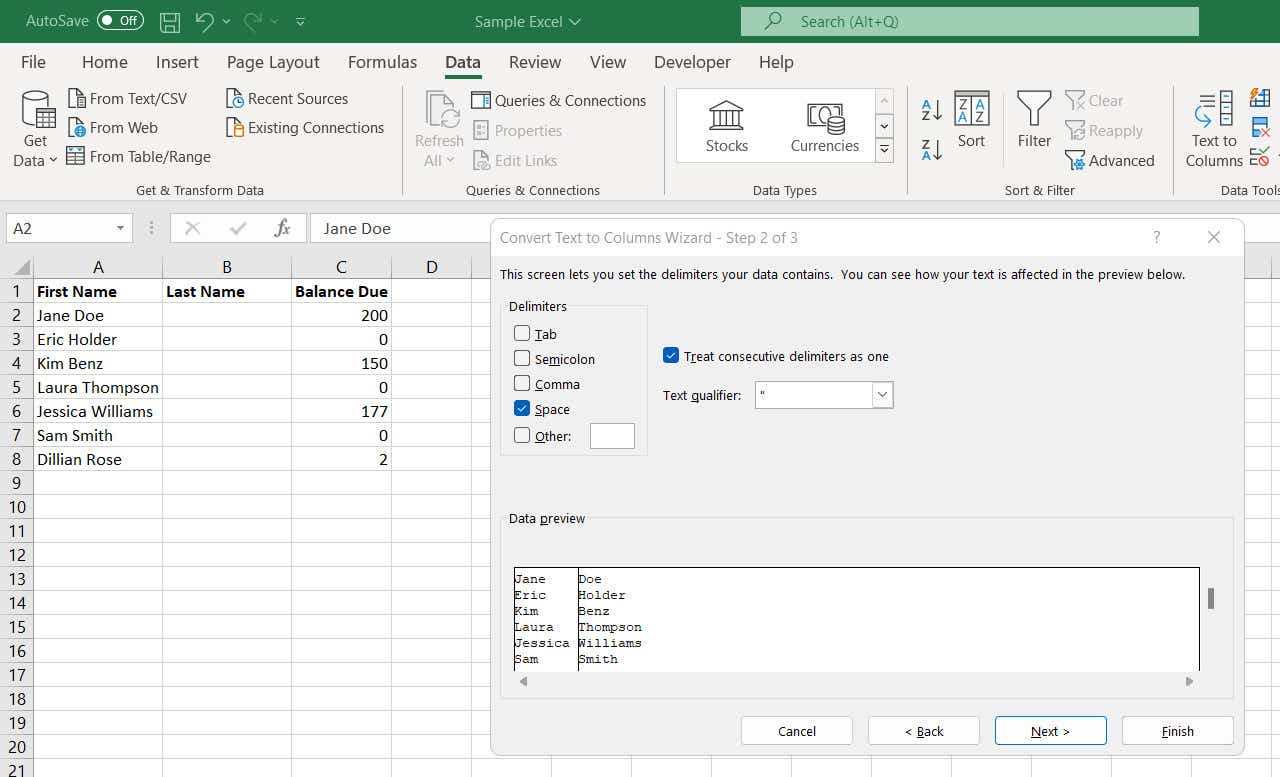 excel macros 07 text to columns wizard2