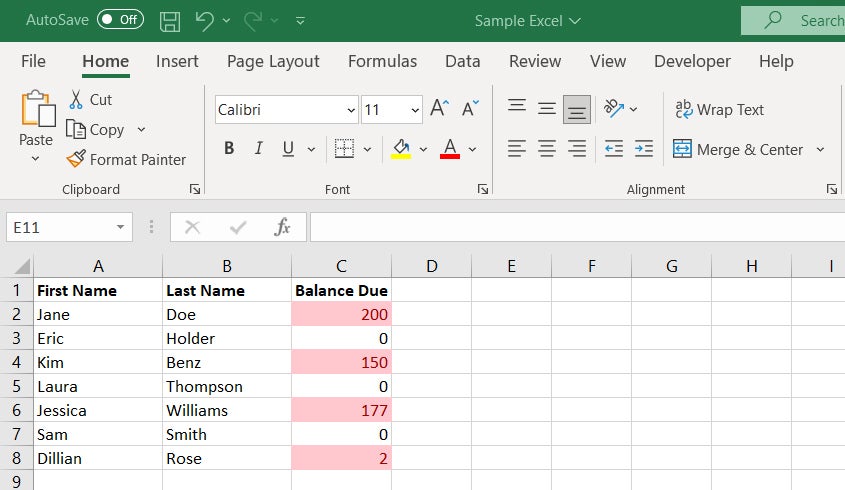 Excel макросы 12 отформатированные данные в электронной таблице