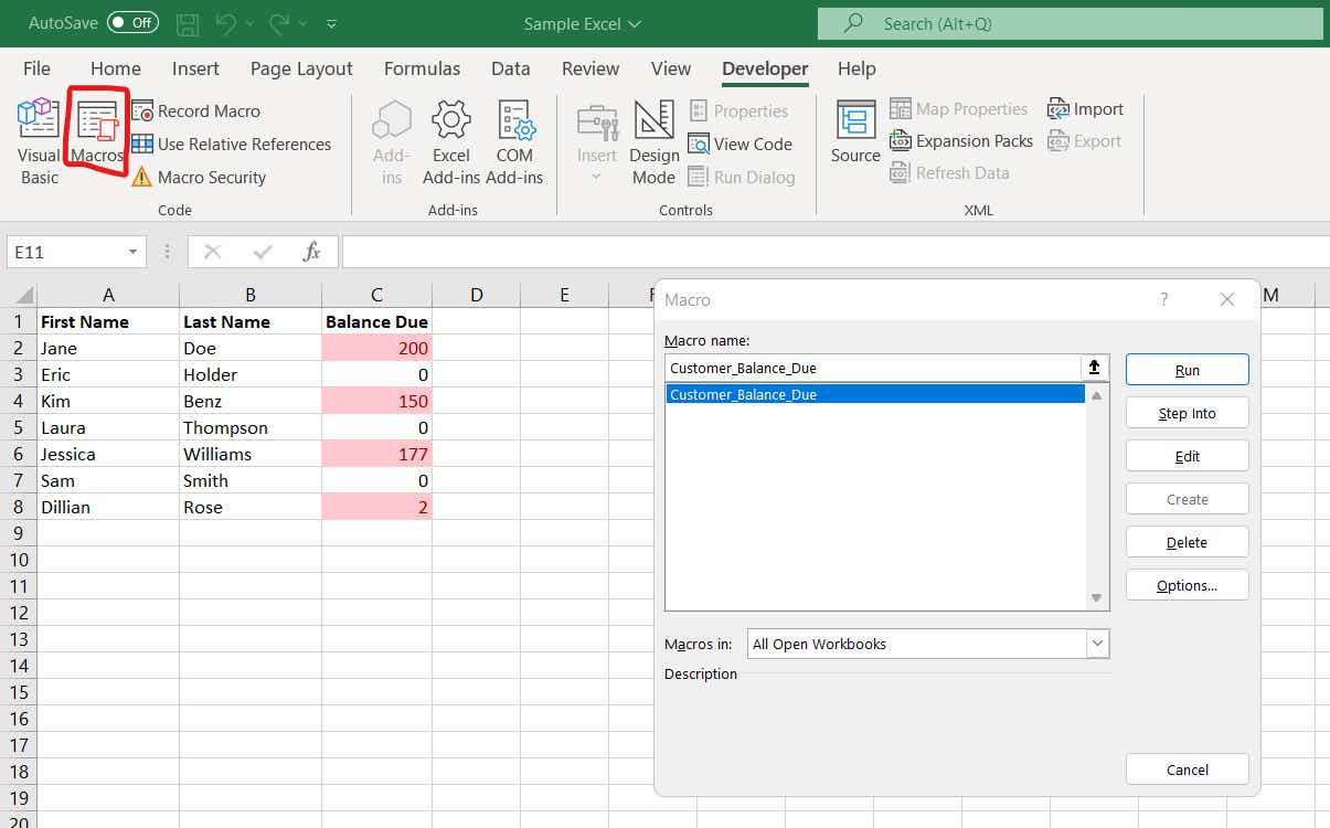 excel macros 14 macros list