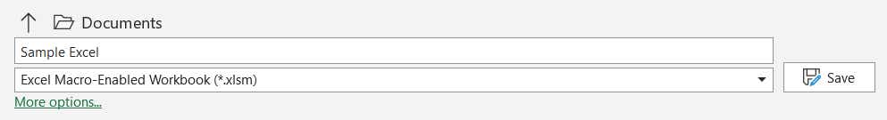 excel macros 15 save as xlsm