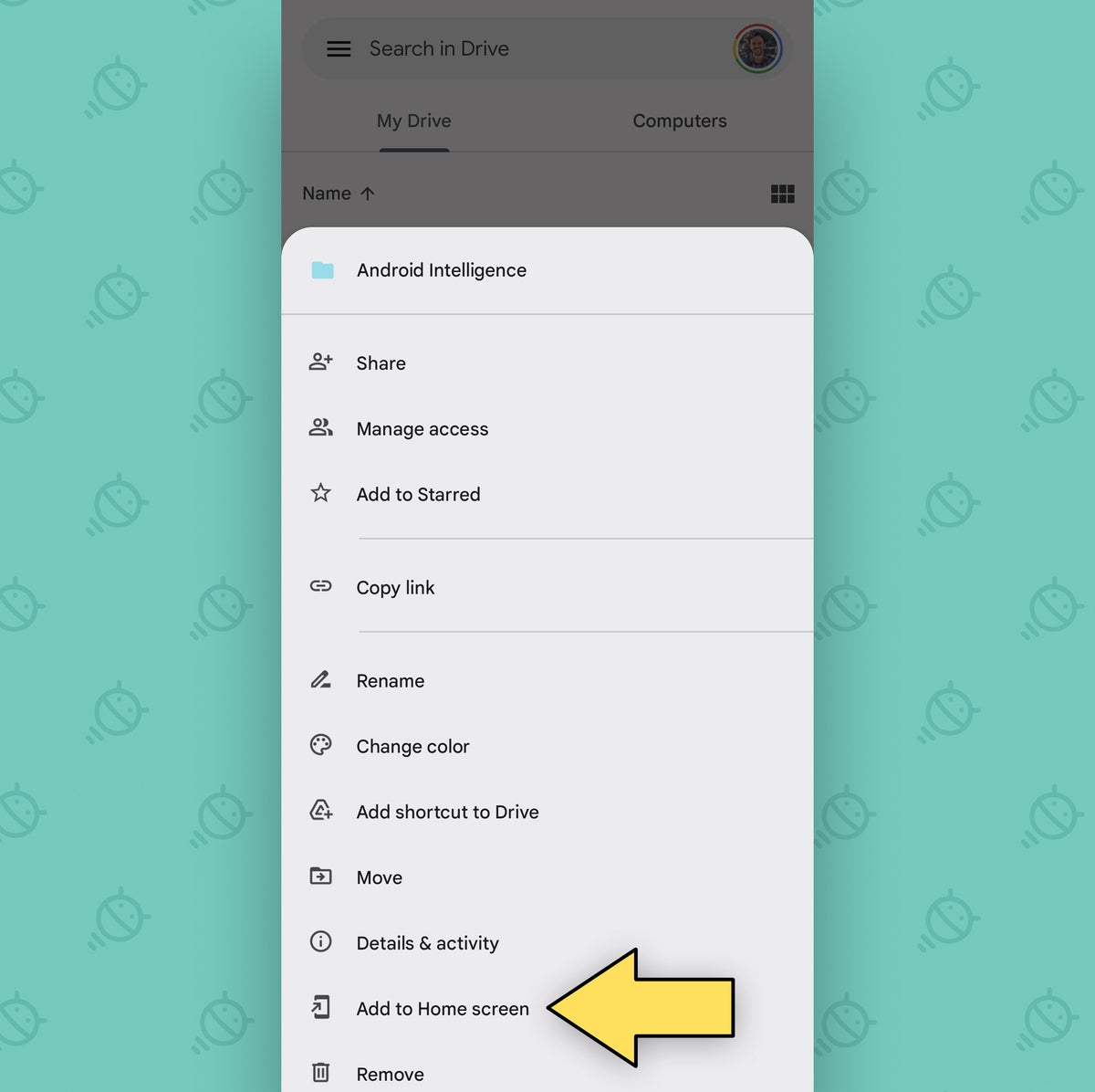 Android Shortcuts: Google Drive