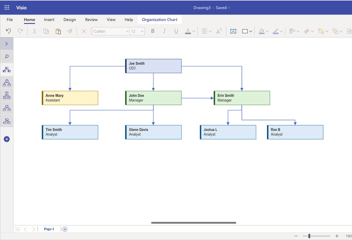 visio 2022 org chart template