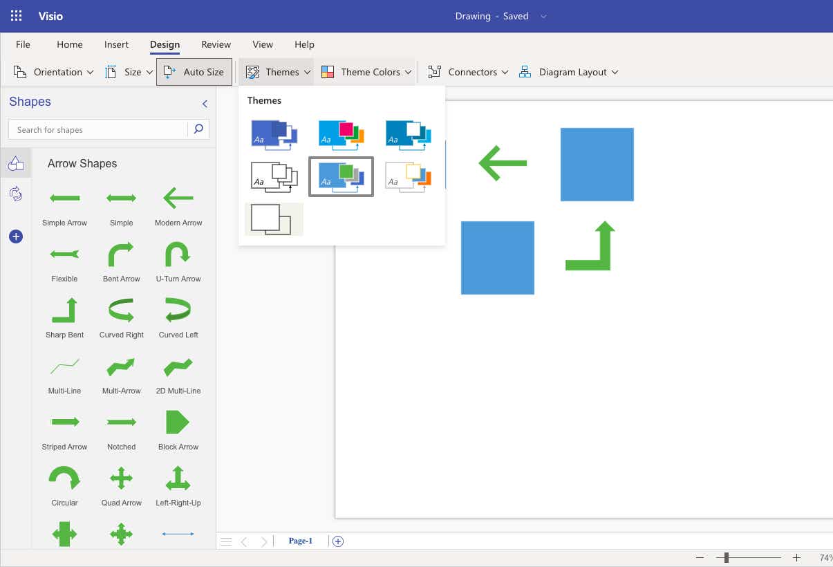 visio themes