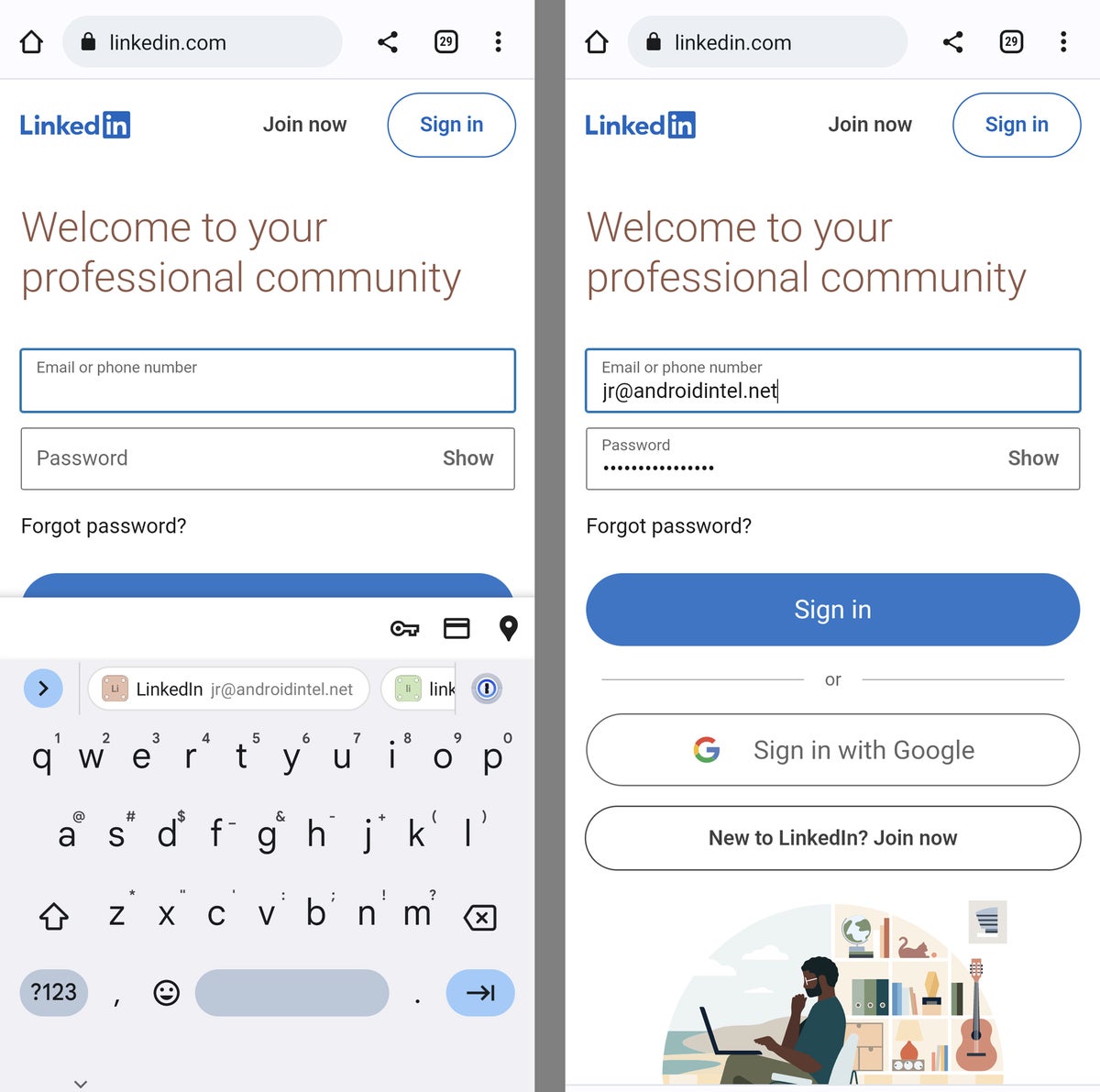 android password managers 1password