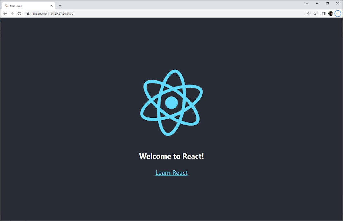 Bun.js application screen