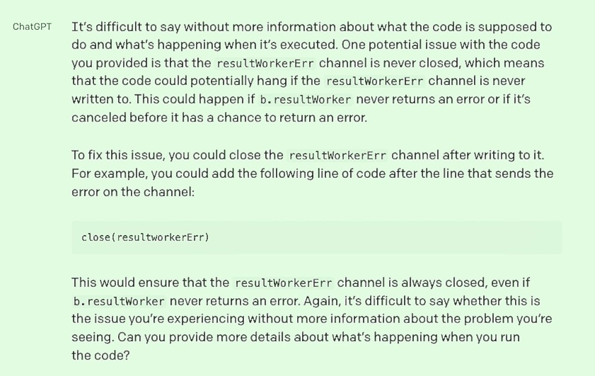 chatgpt coding response example