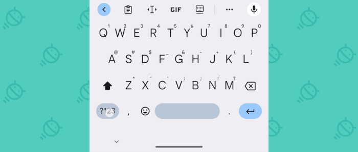 Gboard Android: Alternar teclado numérico