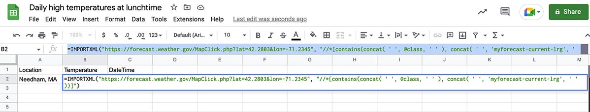 google sheets auto update 04 insert formula in spreadsheet