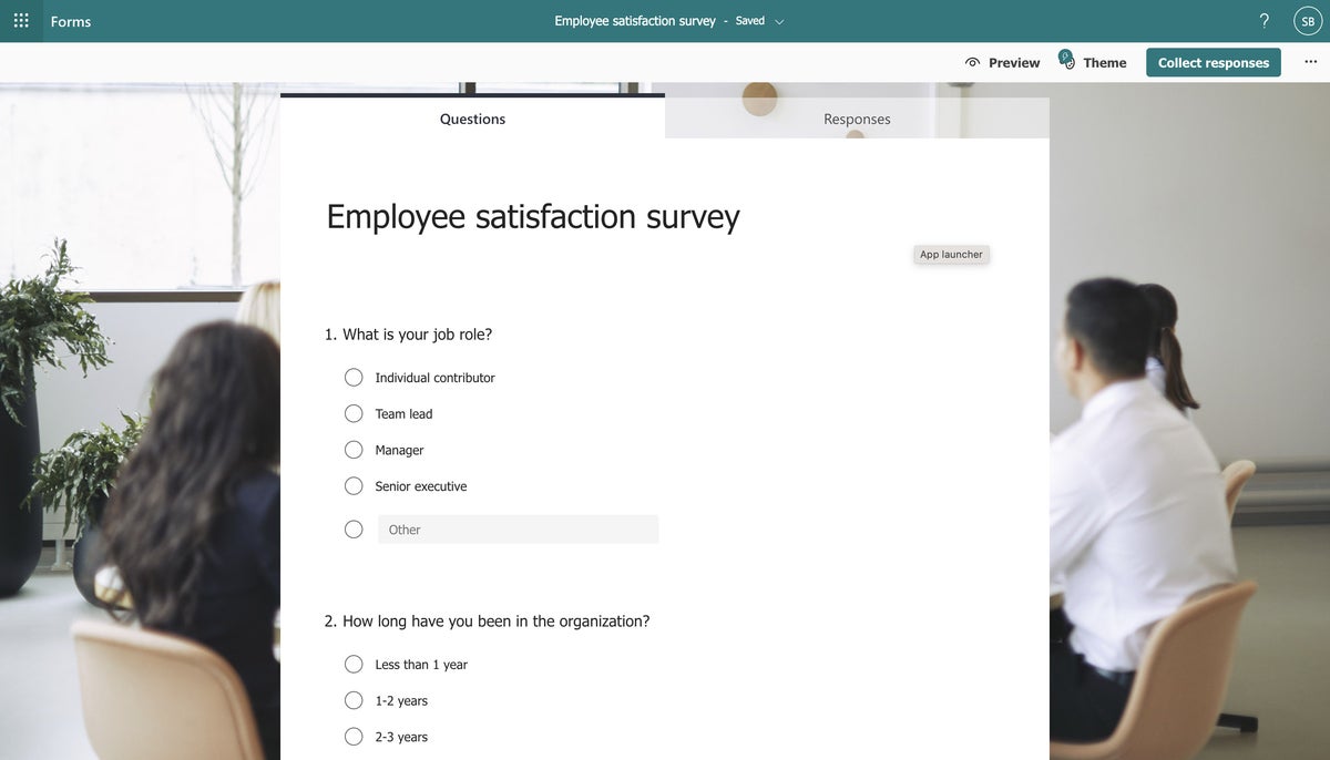 microsoft forms 15 employee satisfaction survey template