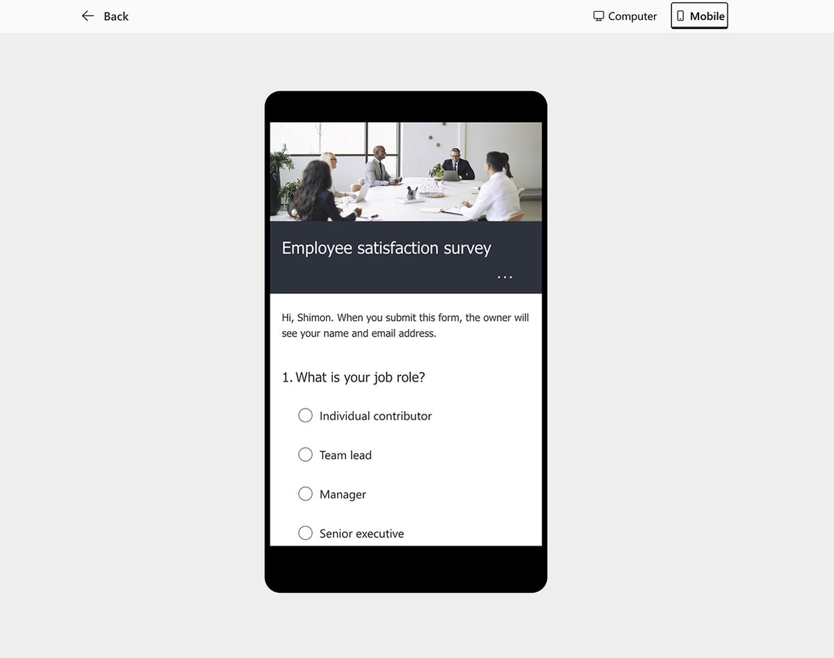 microsoft forms 17 mobile preview