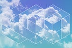 shutterstock 324149159 cloud computing building blocks abstract sky with polygons and cumulus clouds