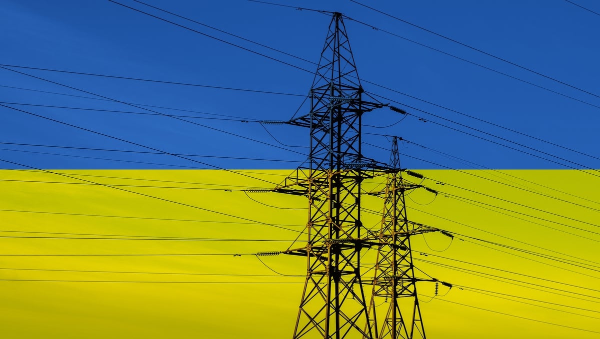 ukraine communications infrastructure flag