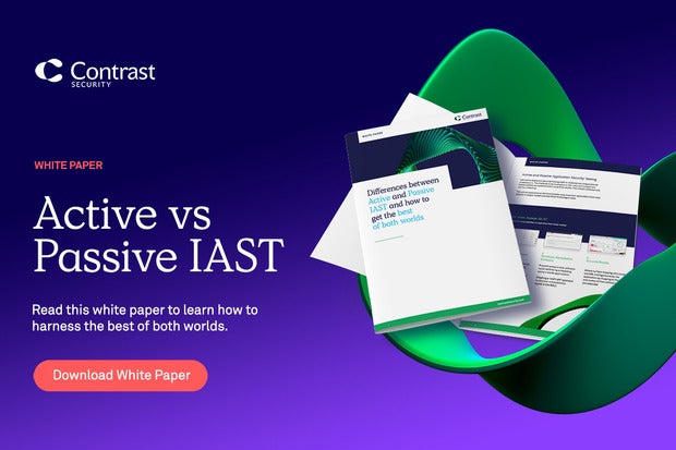 Image: Sponsored by Contrast Security: When to use active vs passive IAST to better protect against cyber attacks