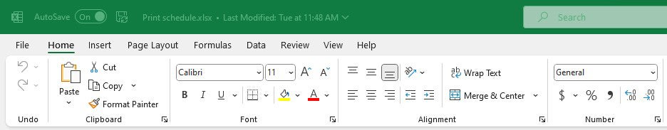 excel microsoft365 01c ribbon 2023