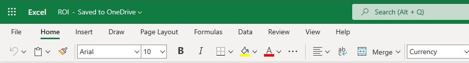 excel microsoft365 04c web simplified ribbon 2023