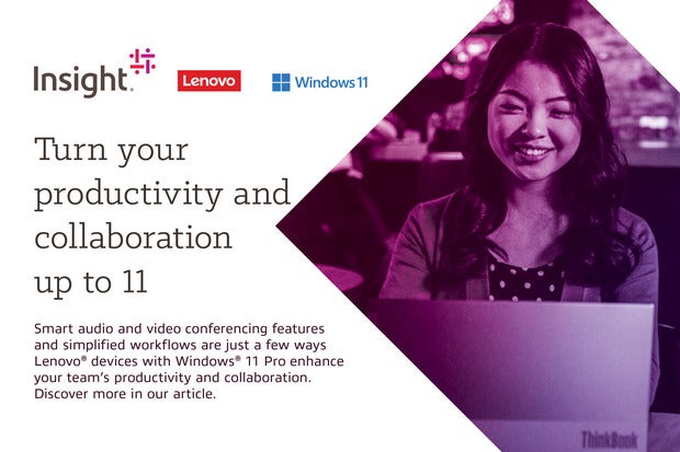Image: Sponsored by Insight + Lenovo: Turn your productivity and collaboration up to 11