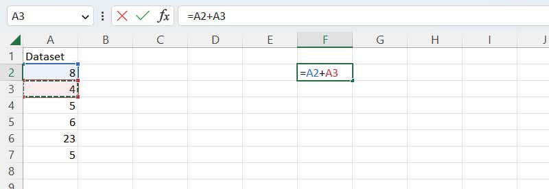 excel formulas 03 adding two cells