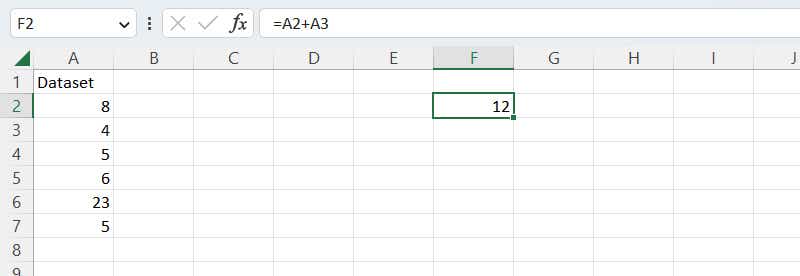 excel formulas 04 addition result