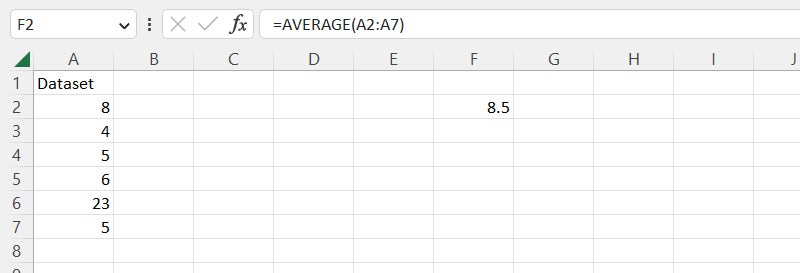excel formulas 13 average function