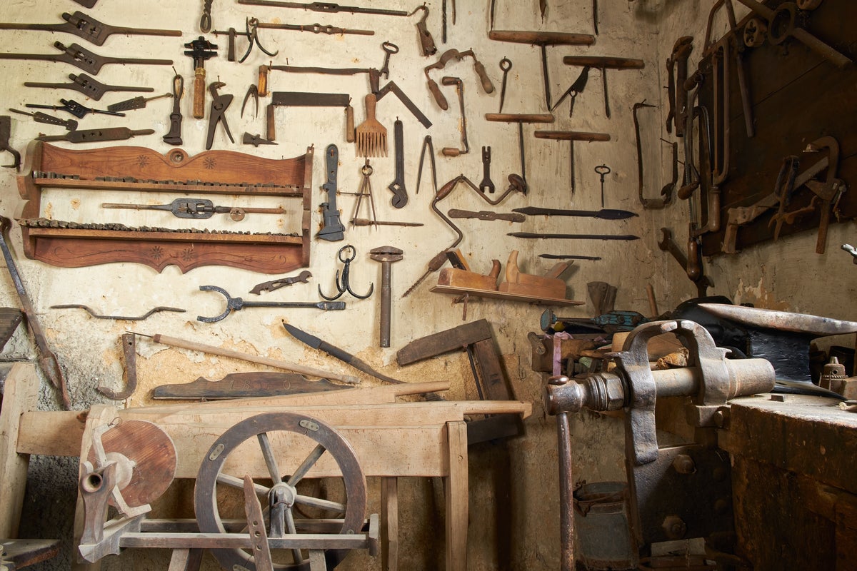 shutterstock 193844330 old workshop lost art ancient craft obsolete tools
