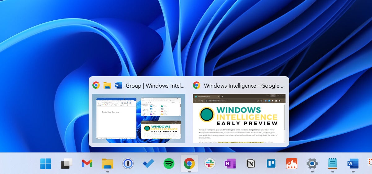 Windows Snap Multitasking: Taskbar group snap