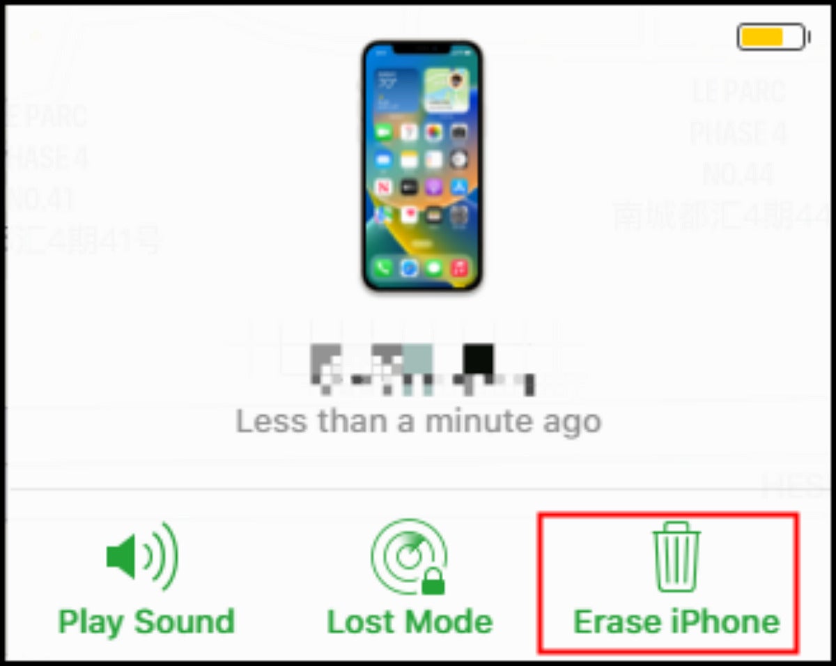 icloud erase iphone