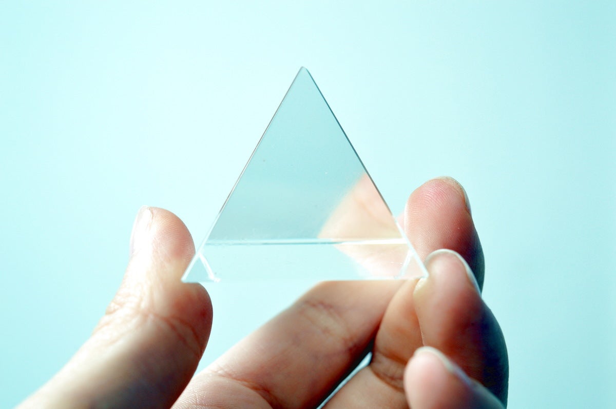 Prisma, prism, glass pyramid