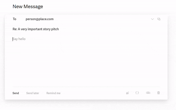 06 superhuman email snippets