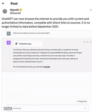 chatgpt bot conversation posted on x by openai