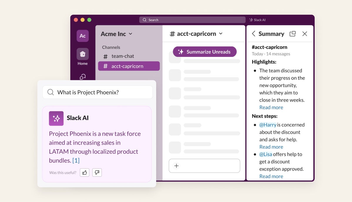 Slack Ai summary