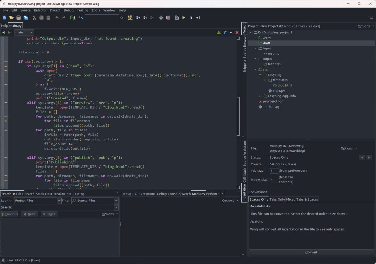 Wing IDE offers free and paid editions.