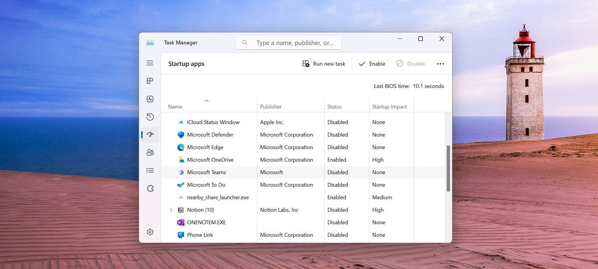 Windows başlangıç uygulamaları