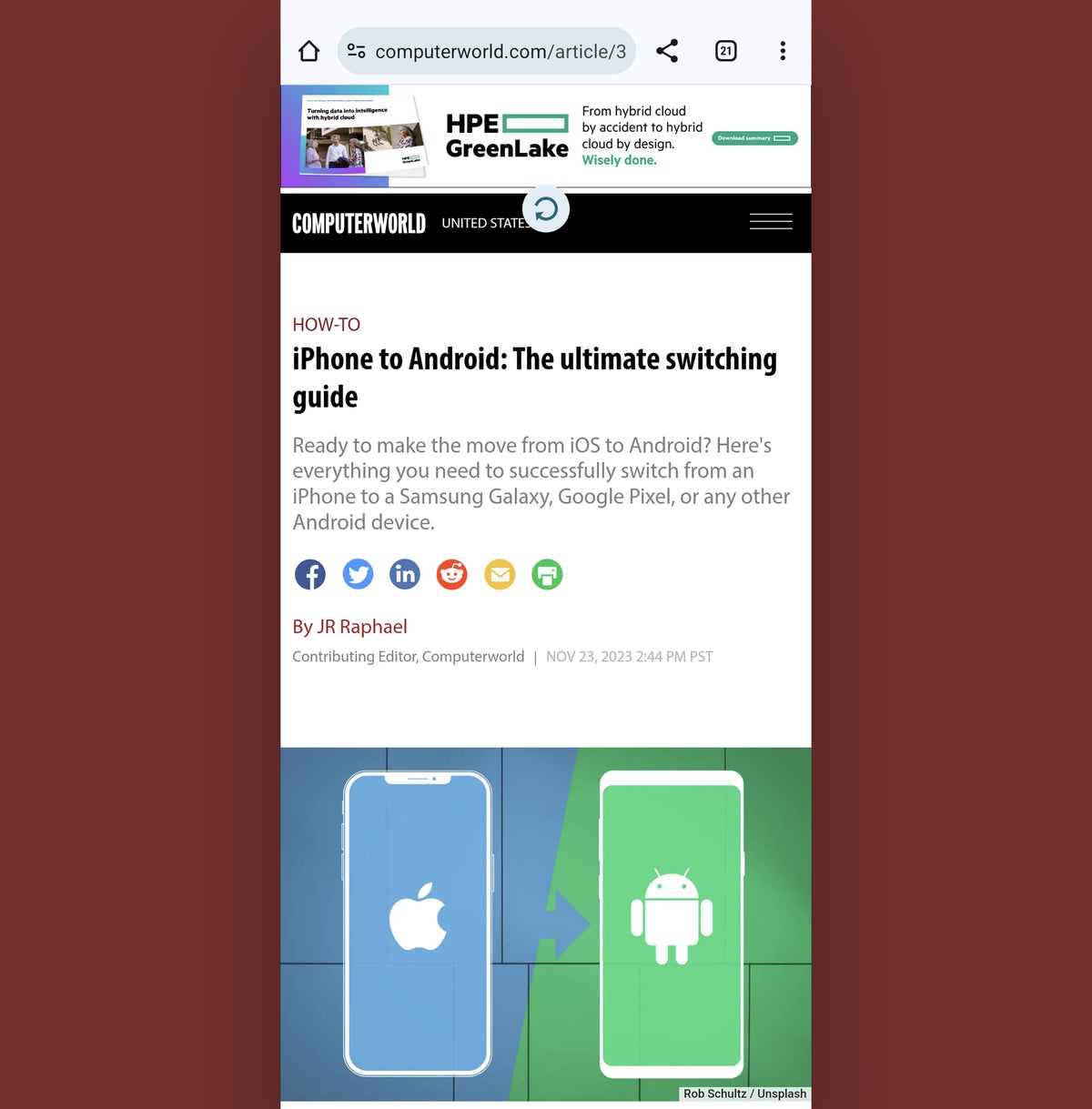 android shortcuts web refresh