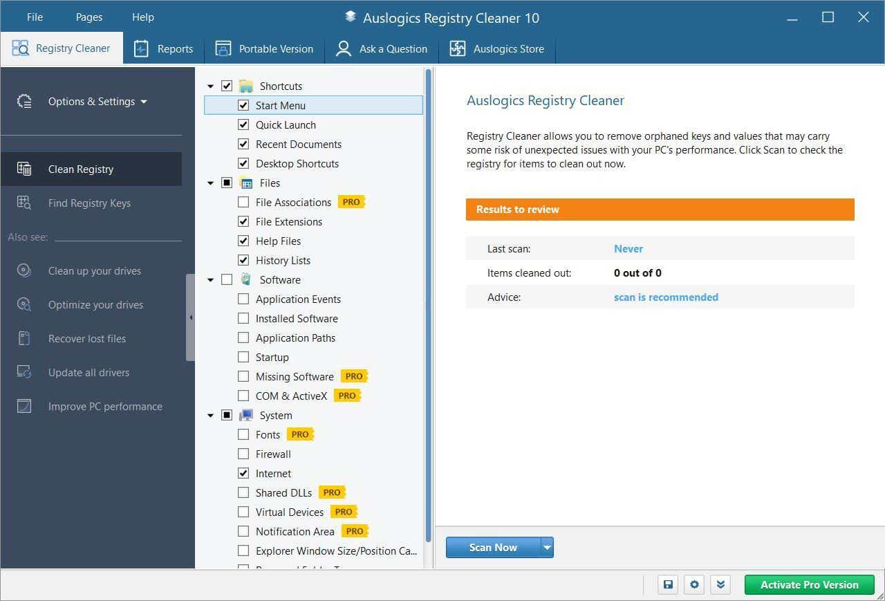 windows 10 velocity tips 10 auslogics registry cleaner