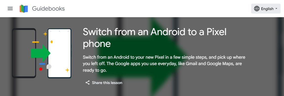 Google Pixel Android guidebook