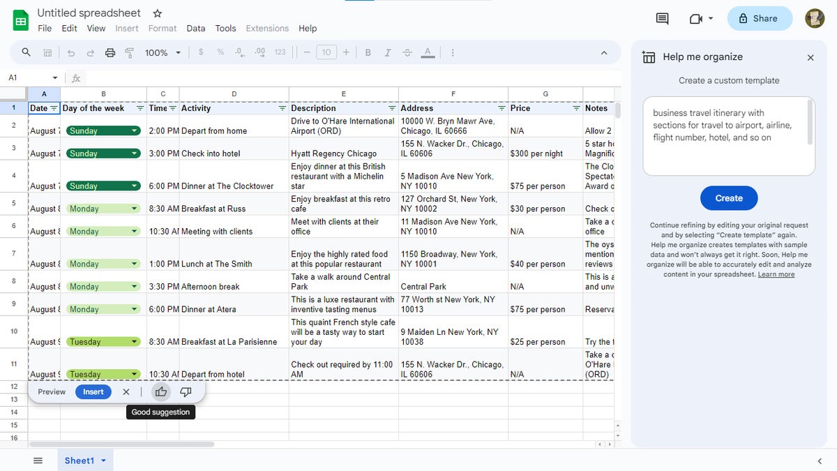 google sheets helpmeorg 04 generated itinerary template