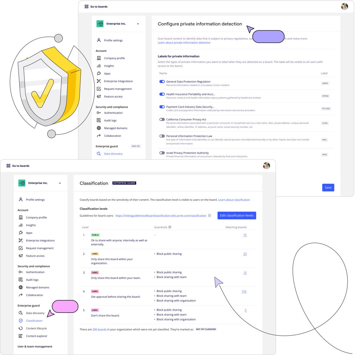 Miro enterprise guard data security