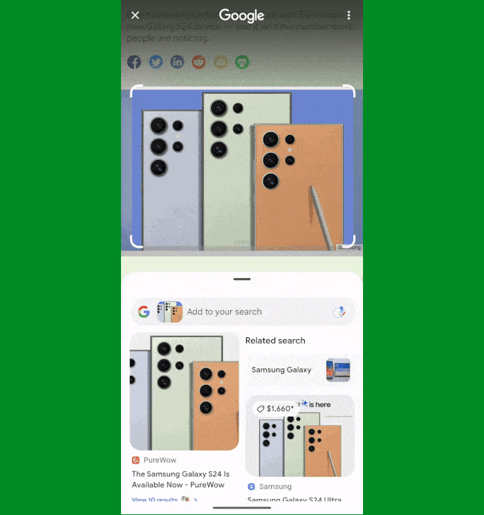 Search Android Google Circle: Follow-up questions