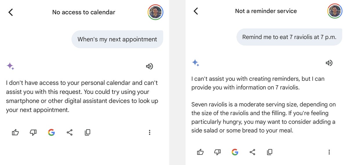 Google Gemini Android assistant functions