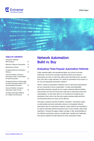 Network Automation: Build vs. Buy