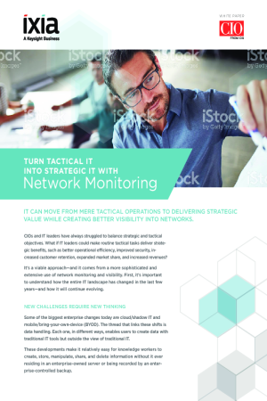 Turn Tactical IT Into Strategic IT with Network Monitoring