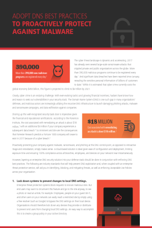 Adopt DNS Best Practices to Proactively Protect Against Malware