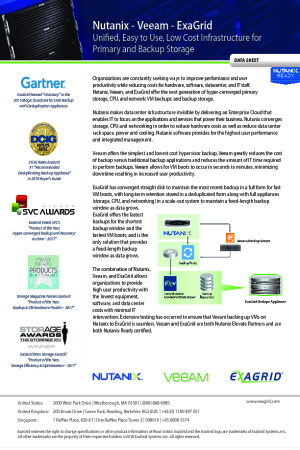 Unified, Easy to Use, Low Cost Infrastructure for Primary and Backup Storage