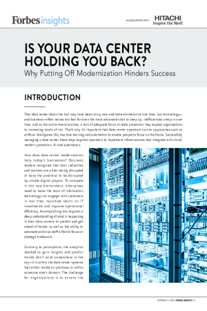 Is Your Data Center Holding You Back? Why Putting Off Modernization Hinders Success