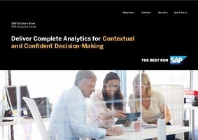 Deliver Complete Analytics for Contextual and Confident Decision-Making