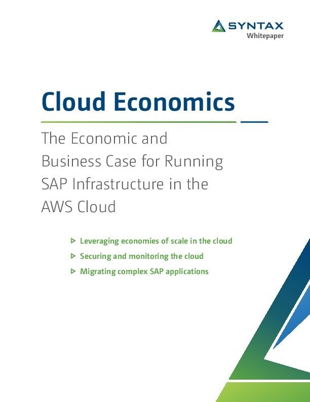 Image: The Economic and Business Case for Running SAP Infrastructure in the AWS Cloud