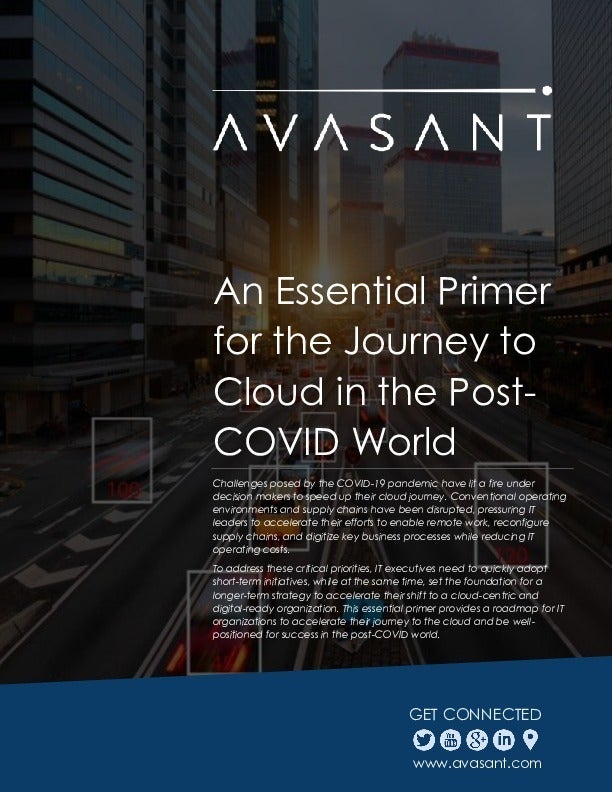 Image: An Essential Primer for the Journey to Cloud in the Post-COVID World